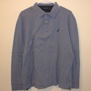 Long Sleeve Collard Shirt | Blue